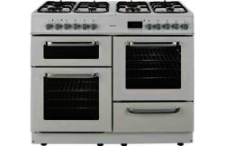 Bush BCLU100DFW Dual Fuel Cooker- White